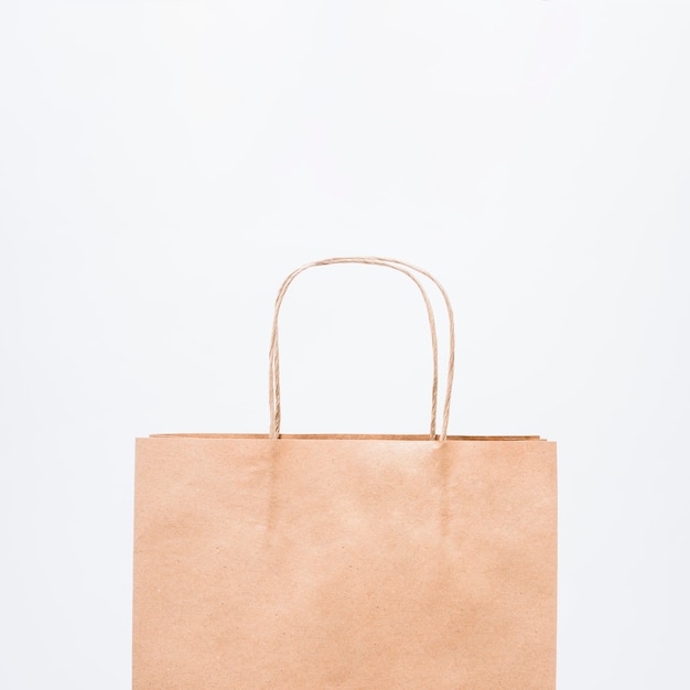 Free photo little shopping bag with handles