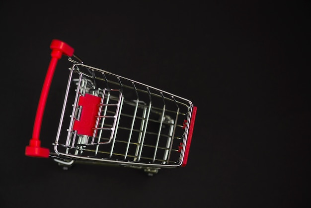 Little toy supermarket cart