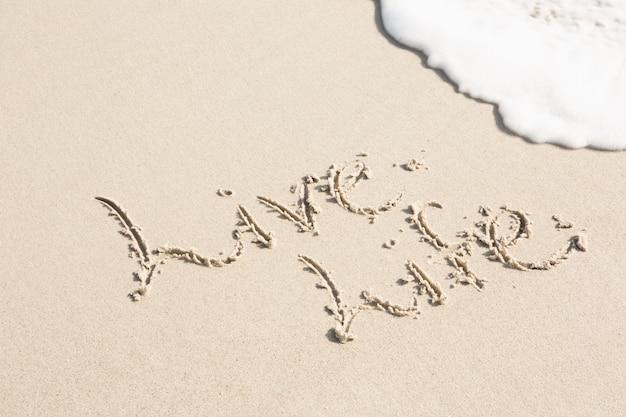 Live life written on sand