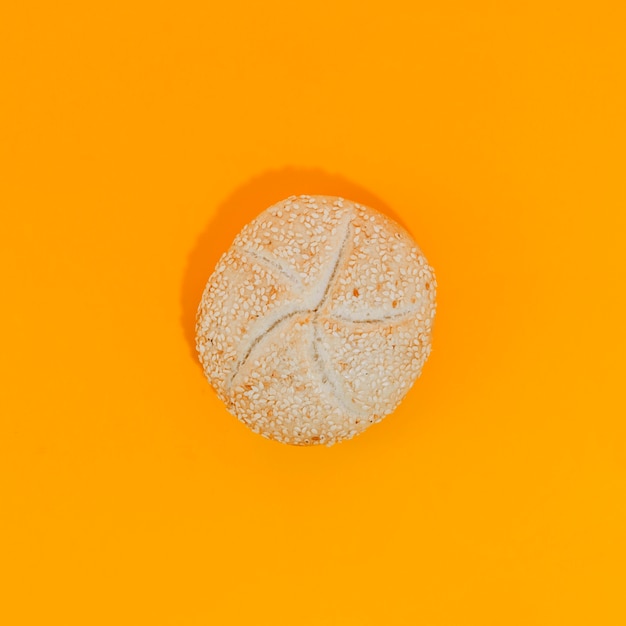 Loaf of bread with color background