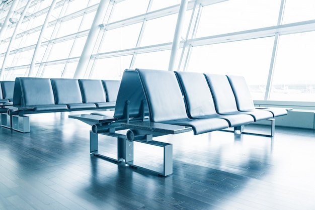 Free photo lobby indoors chair empty airport