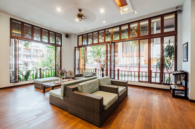 lobby living room in hotel