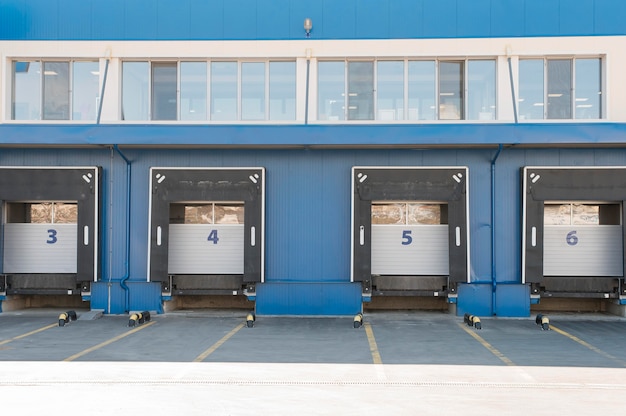 Free photo logistic center concept with storage units