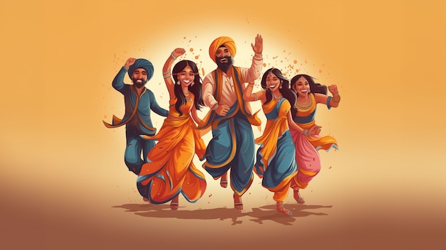 Foto gratuita celebrazione di lohri in india