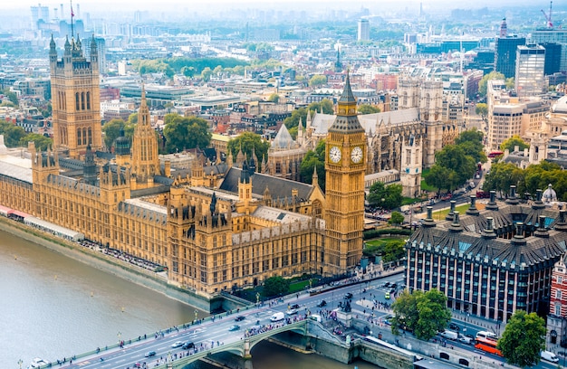 Лондонский городской пейзаж, соединенное королевство Premium Фотографии