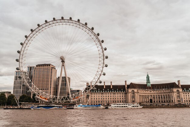 Free Photo London Eye With River Thames