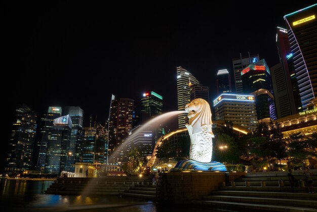 long exposure wonderful city buildings lights