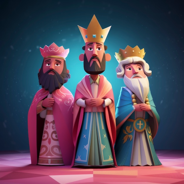 Los reyes magos epiphany мультфильмная иллюстрация