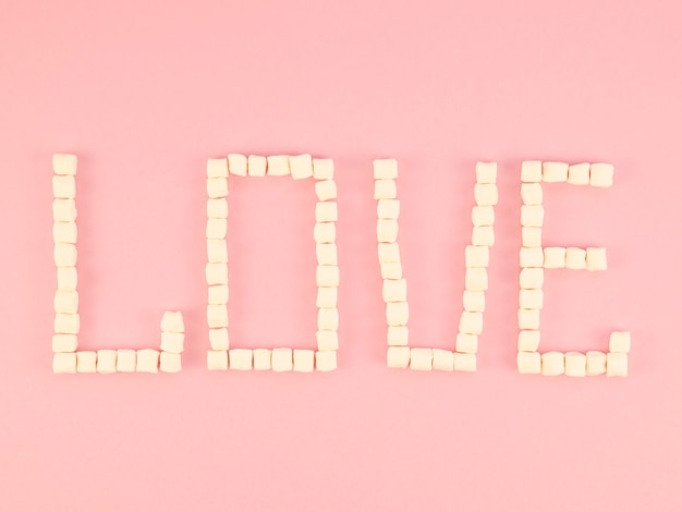 Free photo love concept made out of sweets