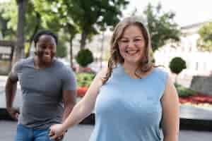 Free photo love concept with happy couple spending time together