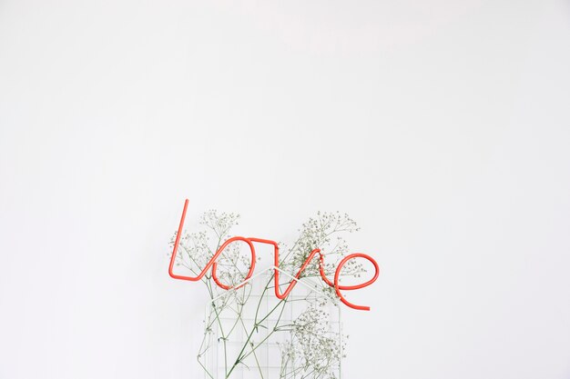 love letters on wildflower