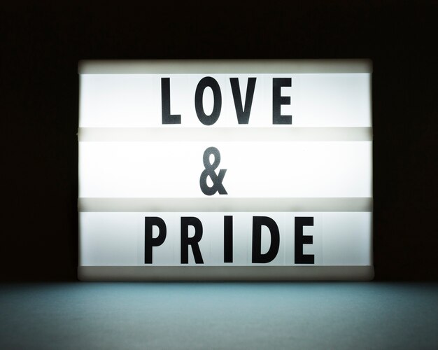 Love and pride concept