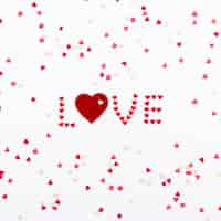 Free photo love with hearts for valentines day