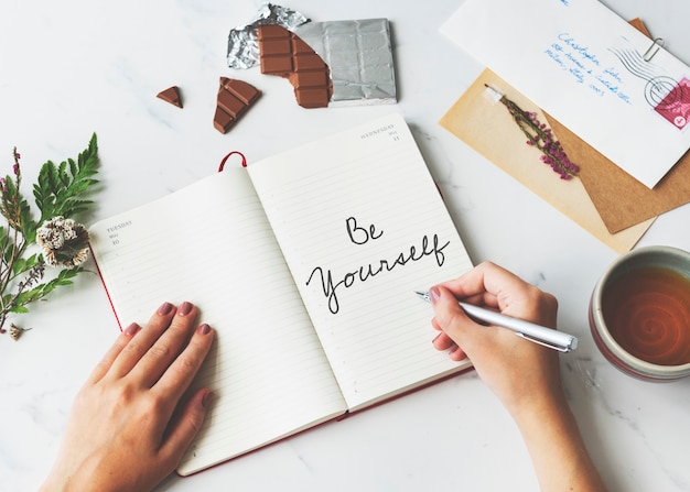 Free Photo love yourself be you self esteem confidence encourage concept