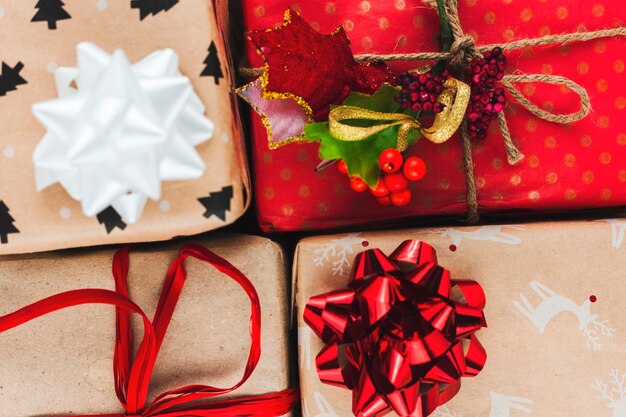Lovely christmas gifts composition