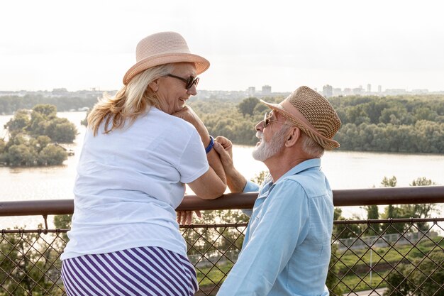 Lovely couple looking at each other