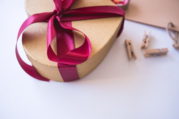 Lovely gift box with ribbon