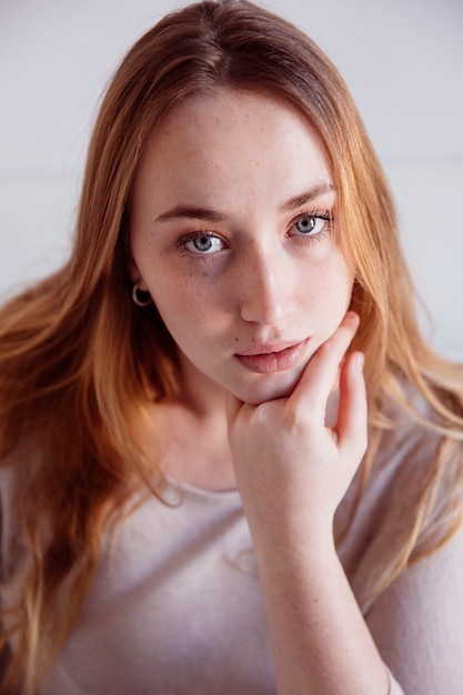 Lovely ginger woman