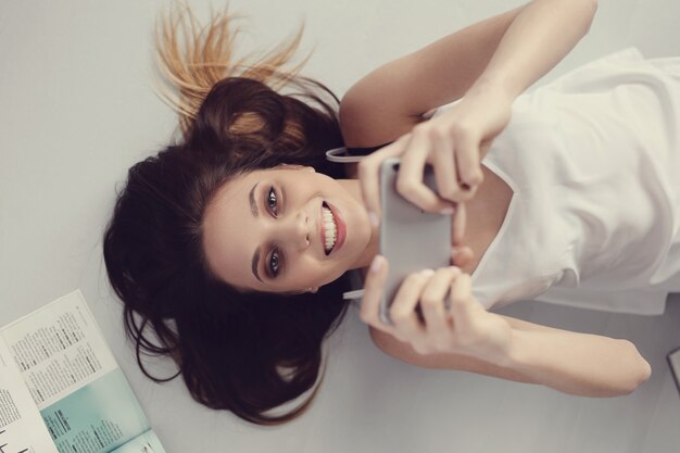 Lovely young woman portrait