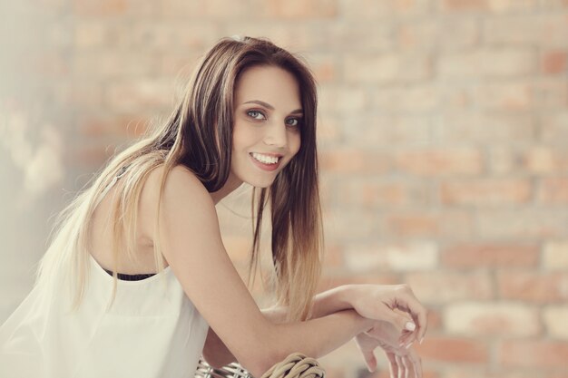 Lovely young woman portrait