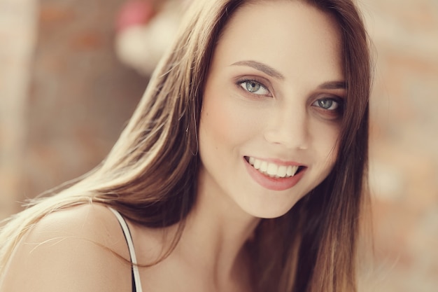 Lovely young woman portrait