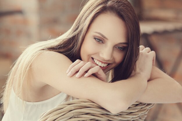 Lovely young woman portrait