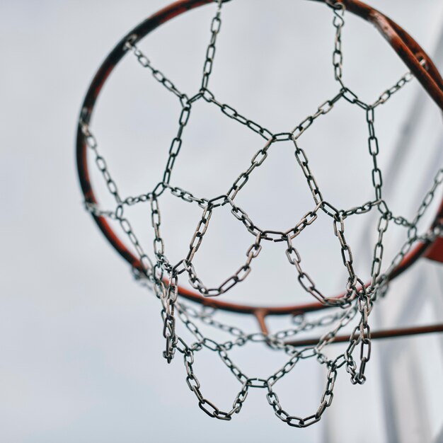 Low angle basket for game