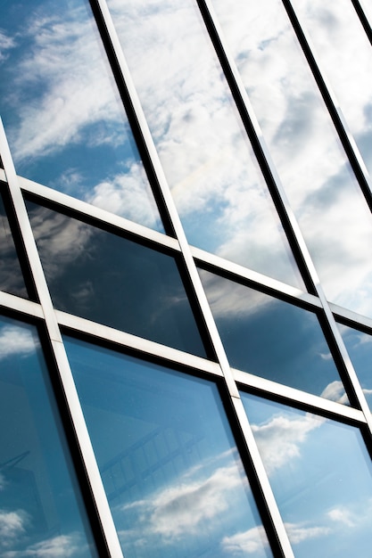 Low angle building with large windows