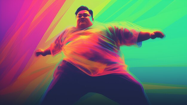 low angle man  digital art