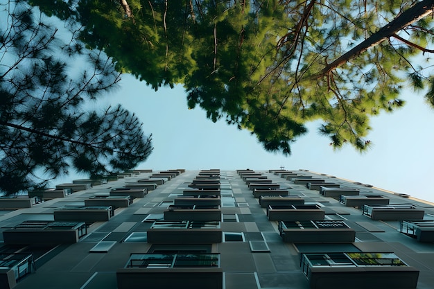 Low angle perspective of tree with beautiful canopy