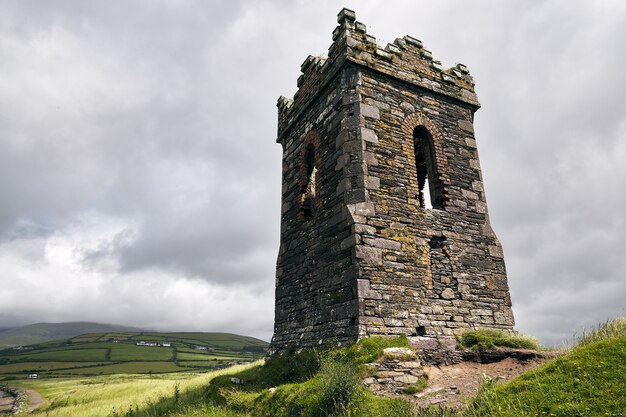 Low angle shot of the ancient Hussy's Folly