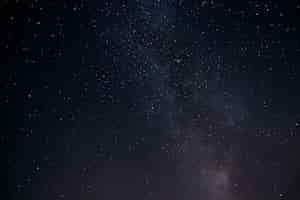 Free photo low angle shot of the mesmerizing starry sky
