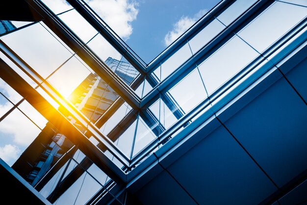 Low angle view of building ceiling