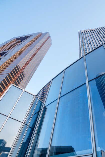 low angle view of business buildings