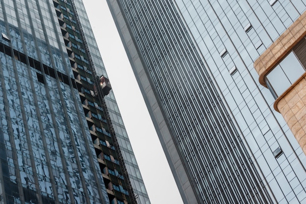 low angle view of business buildings