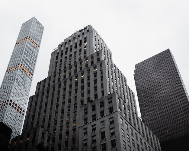 Low angle view of high-rise buildings