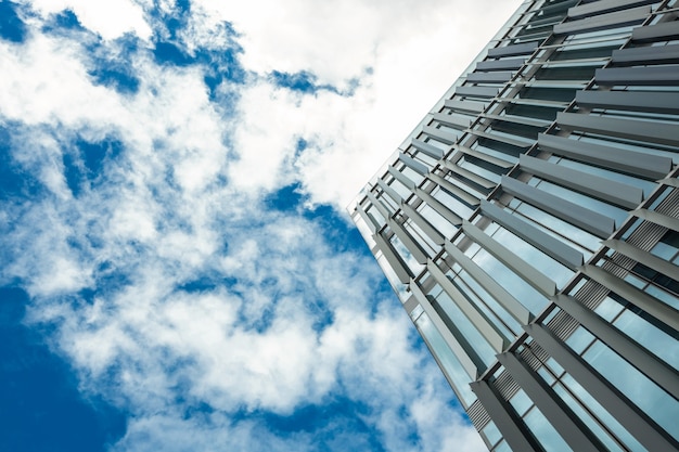 Free photo low angle view of office building