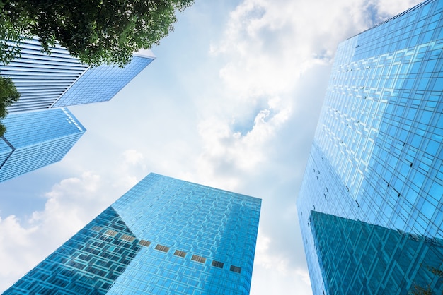 low angle view of skyscrapers