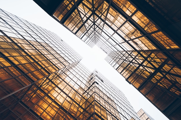 low angle view of skyscrapers