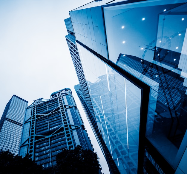 low angle view of skyscrapers