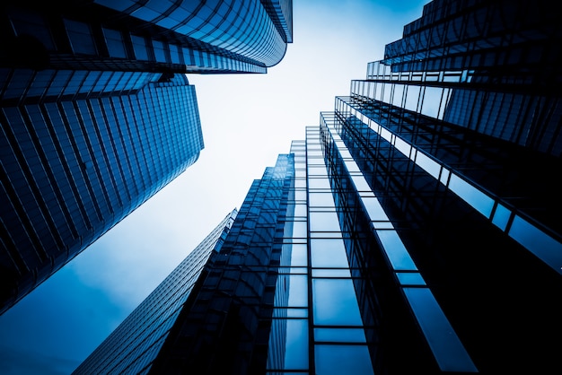 low angle view of skyscrapers