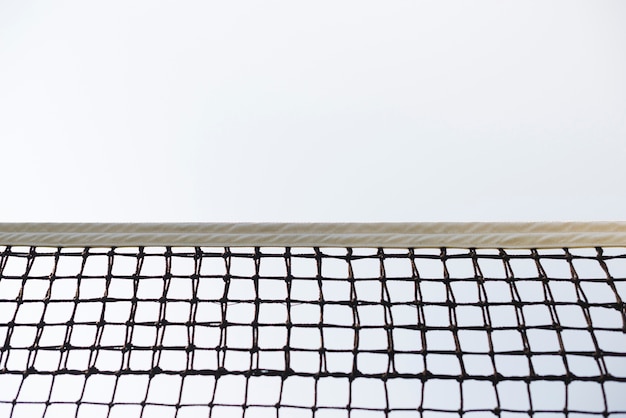 Free photo low angle view tennis net