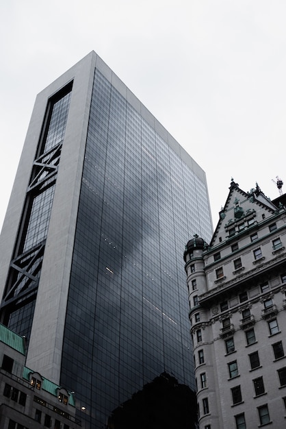 Low angle view of urban buildings