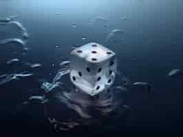 Free photo lucky dice game background