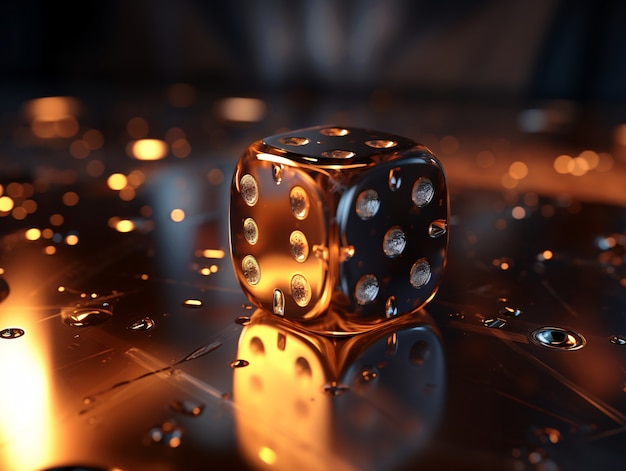 Free photo lucky dice game background