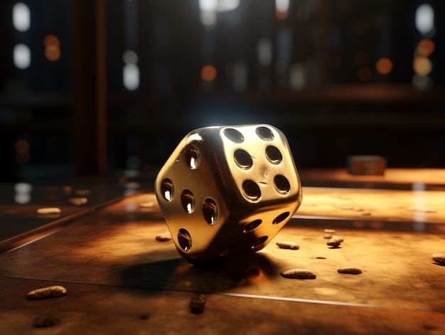 Free photo lucky dice game background