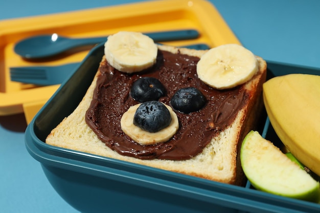 Free Photo | Lunch box with food lunch box with food for child for school