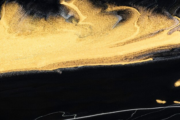 Luxury black background handmade experimental art