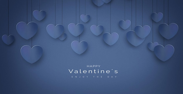 Luxury greeting card on a blue background