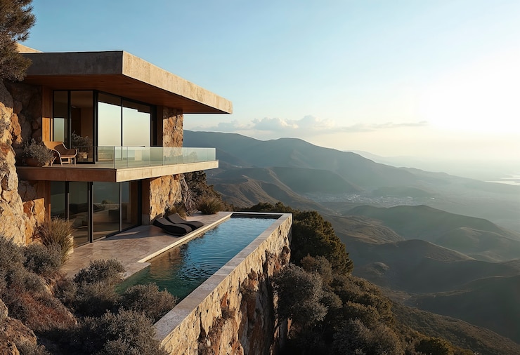 Free Photo luxury holiday home